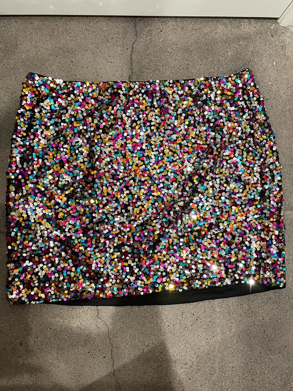 Multicolor Sequin Sparkling Mini Skirt